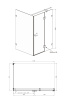 Душевой уголок Ambassador Abner 120х80 Правый