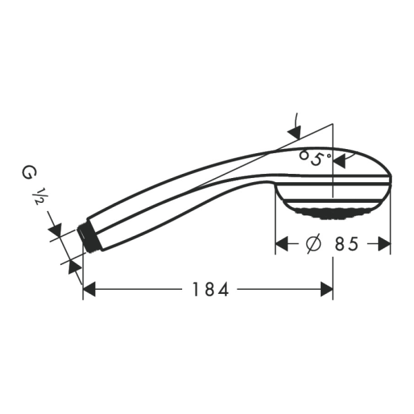 Душевая лейка Hansgrohe Crometta 1jet 28585000