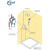 Душевая система встраиваемая Ideal Standard Ceraflex BC447AA
