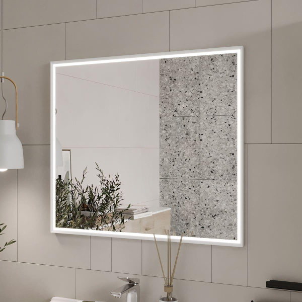 Зеркало Equil Lago LED 80х70 белое
