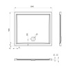 Душевой поддон Lavinia Boho One прямоугольный 100x90