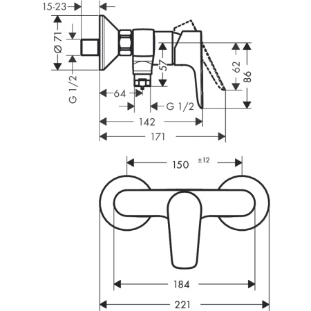 Смеситель Hansgrohe Talis 71760000