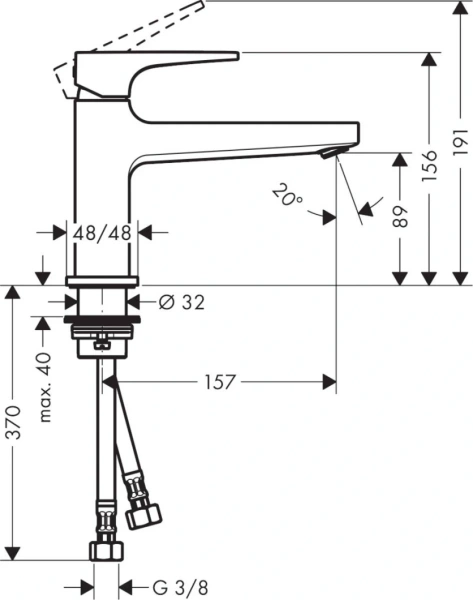 Смеситель Hansgrohe Metropol 74502000