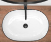 Умывальник Rea Cleo white Black edge U6210