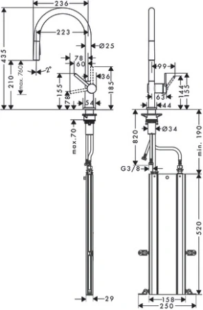 Смеситель Hansgrohe Talis 72801000