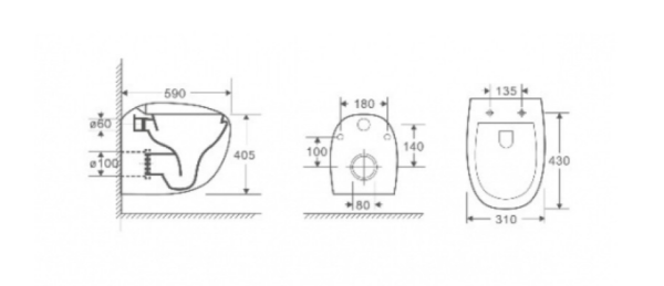 Подвесной унитаз WeltWasser Jeckenbach 004 GL-WT Подвесной унитаз WeltWasser Jeckenbach 004 GL-WT