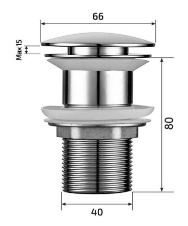 Донный клапан Roxen PD01W