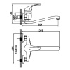 Смеситель Ledeme 4629-B