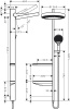 Душевая система термостатическая Hansgrohe Showerpipe 1jet 26842000