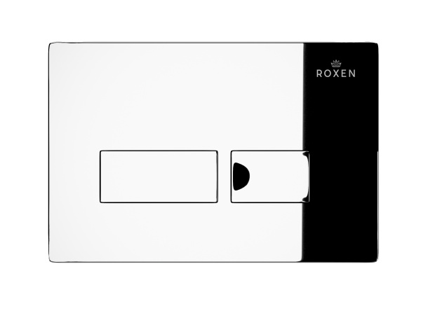 Комплект инсталляции для приставного унитаза Roxen Attach 925621 с кнопкой Roxen Caspia 410280CH