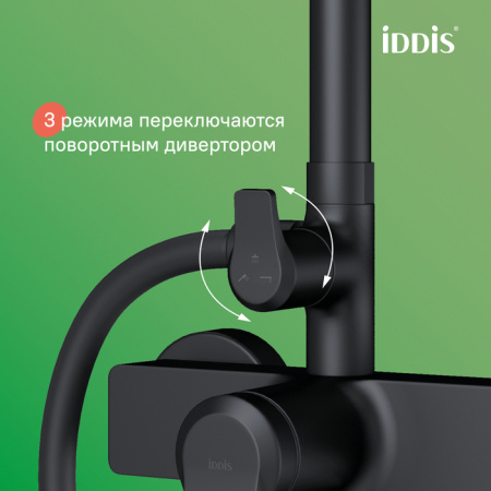 Душевая система Iddis Parker PARBL3Fi06