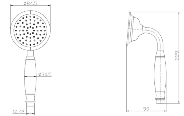 Душевая лейка Esko SCU851