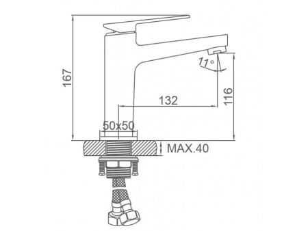Смеситель Ledeme 1078B