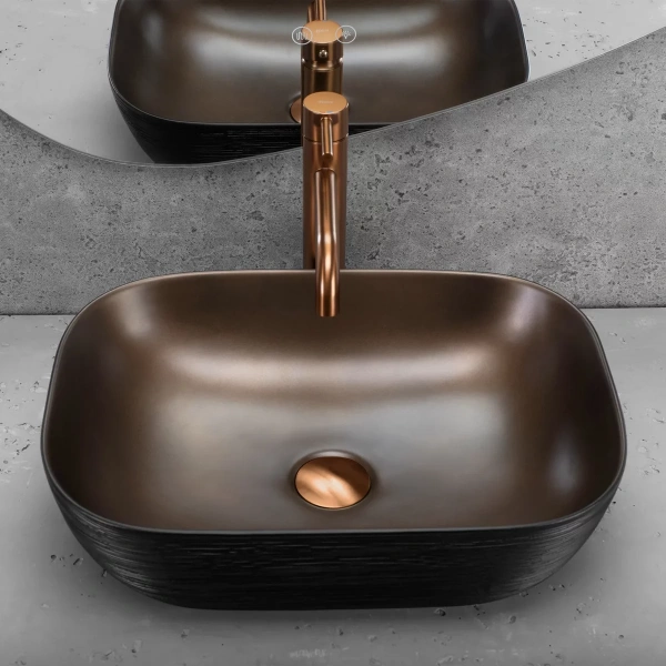 Умывальник Rea Belinda Copper Brush U6384