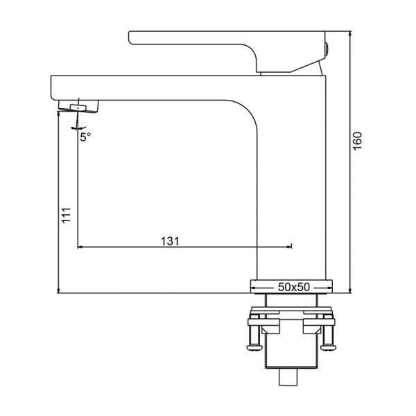 Смеситель Gappo G1017-3 Смеситель Gappo G1017-3