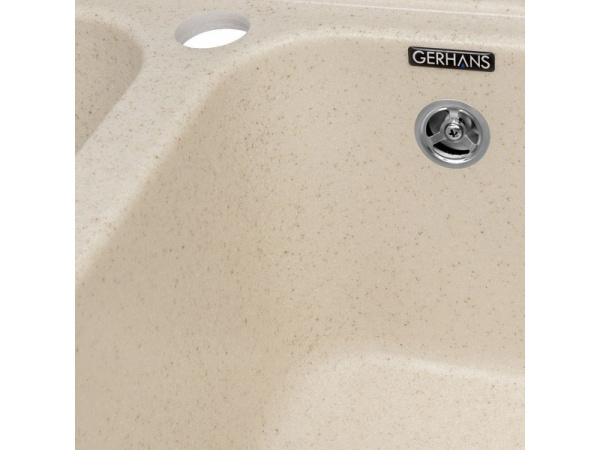 Кухонная мойка Gerhans C02-20 бежевая