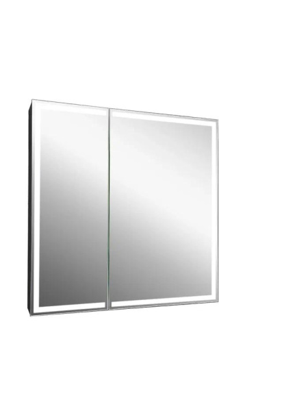 Шкаф зеркальный Continent Mirror Box 80/100 с подсветкой LED 80х80