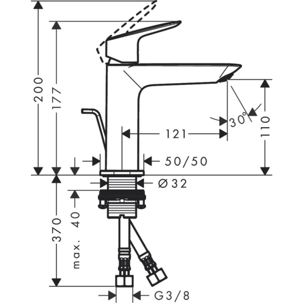 Смеситель Hansgrohe Logis 110 71251000