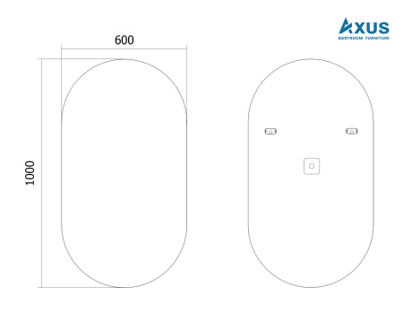 Зеркало AXUS Divo Eco 60х100
