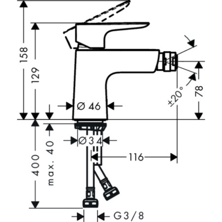 Смеситель Hansgrohe Talis 71721000