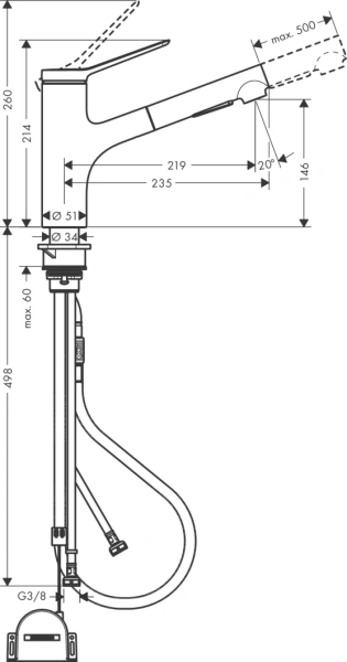 Смеситель Hansgrohe Zesis 74803000