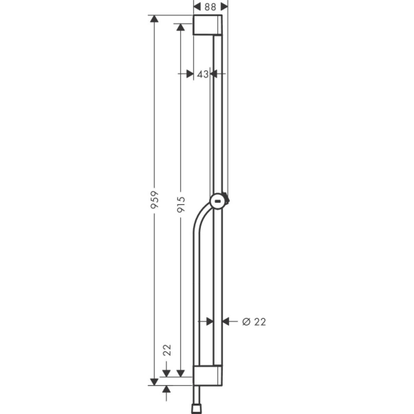 Душевая штанга Hansgrohe Pulsify Unica 24401000