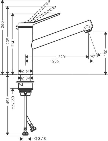 Смеситель Hansgrohe Zesis 74813000