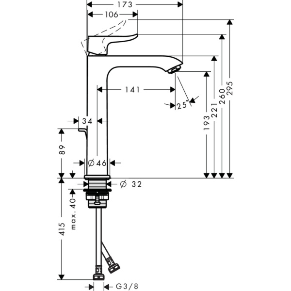 Смеситель Hansgrohe Metris 200 31183000