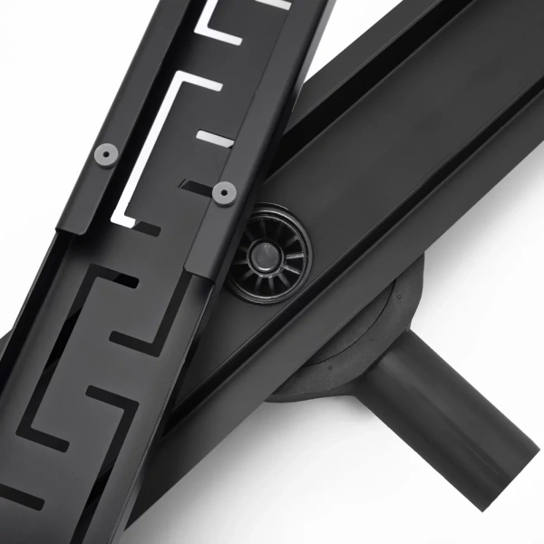Трап для душа Rea Greek Pro black matt 80