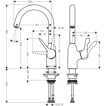 Смеситель Hansgrohe Focus 71812000