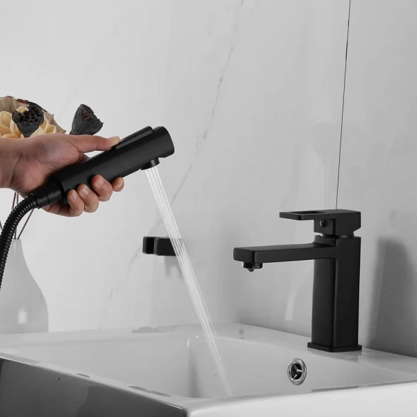 Смеситель для умывальника с гигиеническим душем Shevanik S8271H