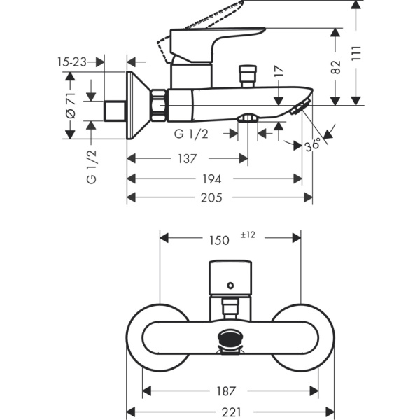 Смеситель Hansgrohe Talis 71740700