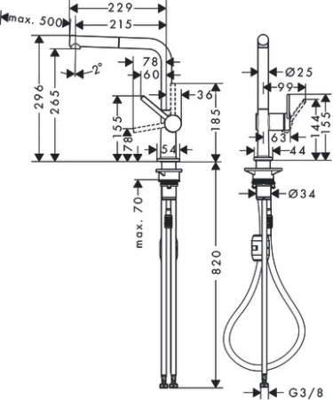 Смеситель Hansgrohe Talis 72808000