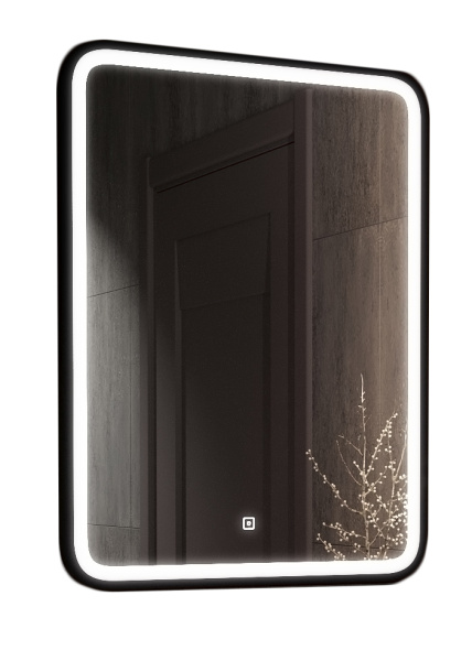 Зеркало Continent Enjoy Black LED 60 с бесконтактным сенсором 60х80