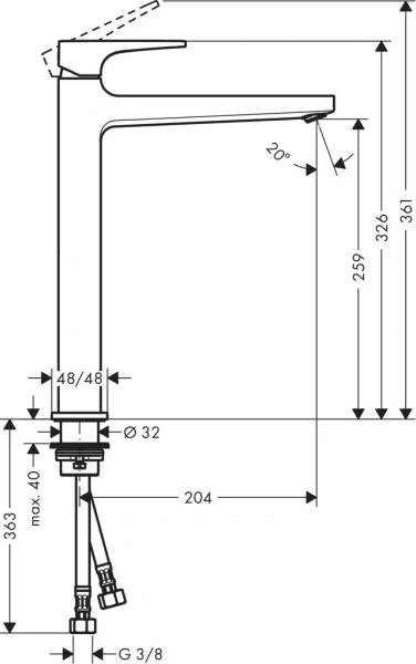 Смеситель Hansgrohe Metropol 74512000