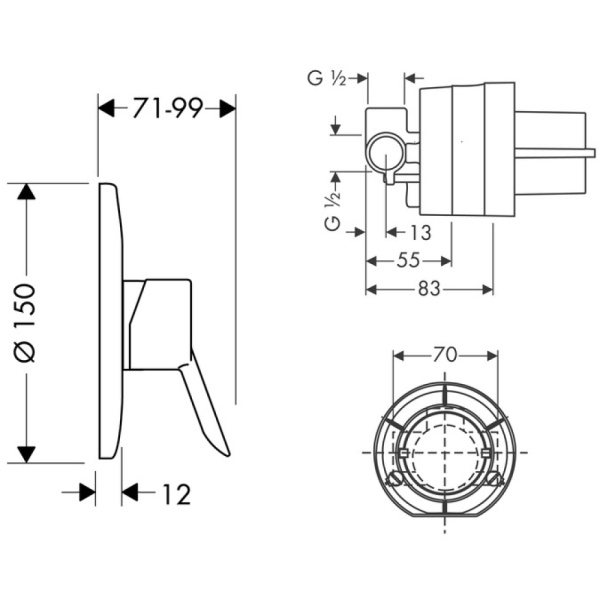 Смеситель Hansgrohe Focus E2 31966000