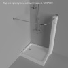Карниз Triton г-образный прямоугольный 120х80 см
