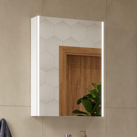 Шкаф зеркальный Volna Prime с подсветкой LED 60 60х80