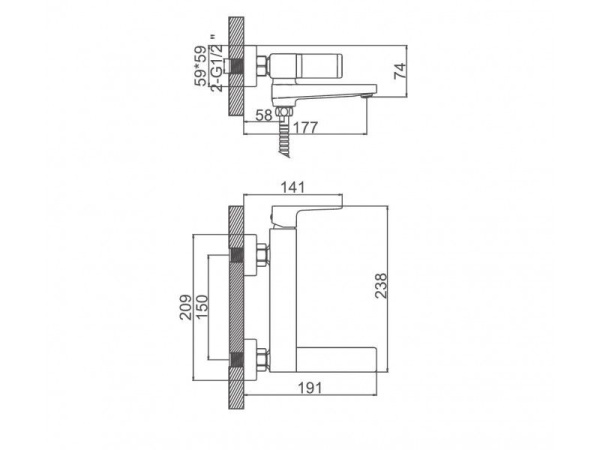 Смеситель с ручным душем Ledeme L3173W Смеситель с ручным душем Ledeme L3173W