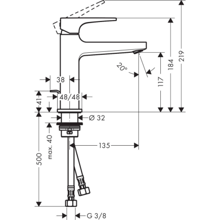Смеситель Hansgrohe Metropol 110 32506000