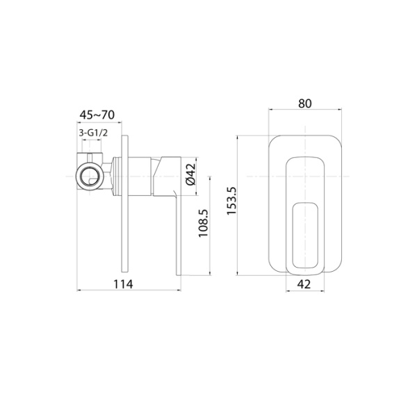 Смеситель встраиваемый Iddis Slide SLISB00i66