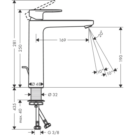 Смеситель Hansgrohe Vernis Blend 71552000