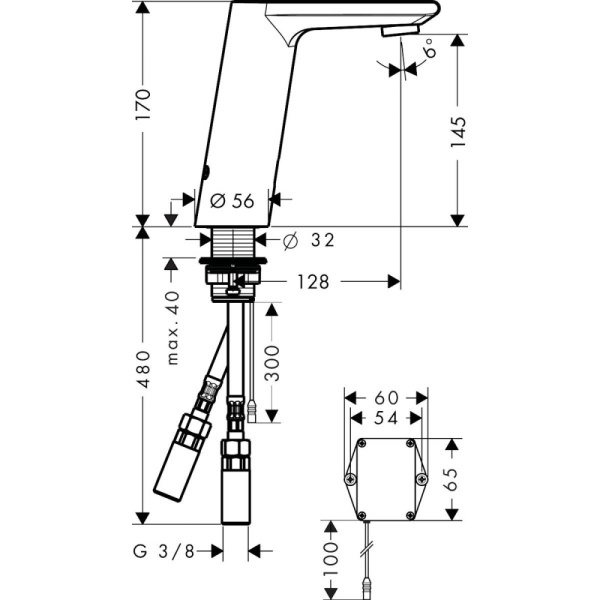 Смеситель Hansgrohe Metris S 150 31101000