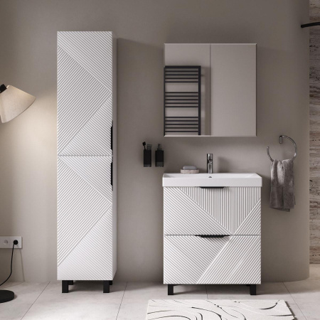 Шкаф зеркальный Volna Geometry 70х70