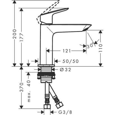 Смеситель Hansgrohe Logis 110 71253000