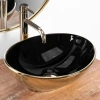 Умывальник Rea Sofia in Black Gold U4527