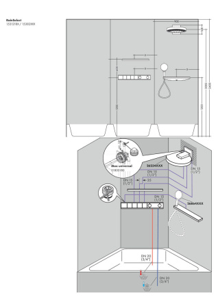 Смеситель встраиваемый термостатический Hansgrohe RainSelect 15382700