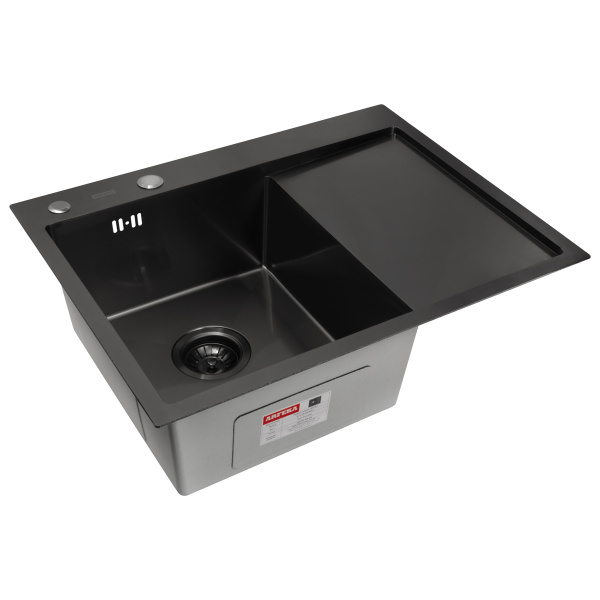 Кухонная мойка Arfeka Eco AR L Black PVD Nano 65х50