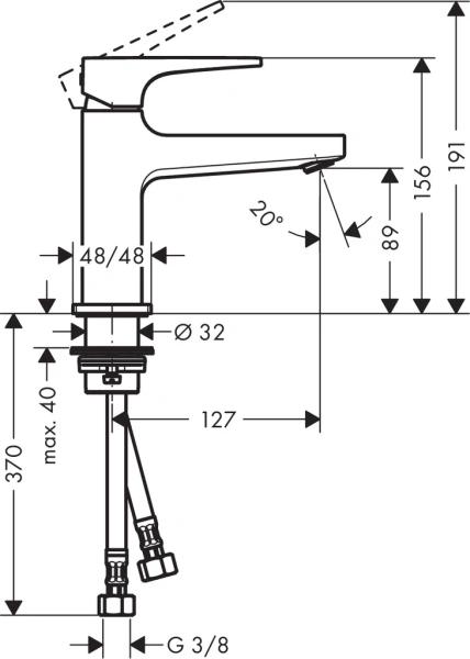 Смеситель Hansgrohe Metropol 74500000