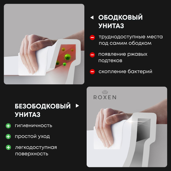 Подвесной унитаз Roxen EGG 530170-01